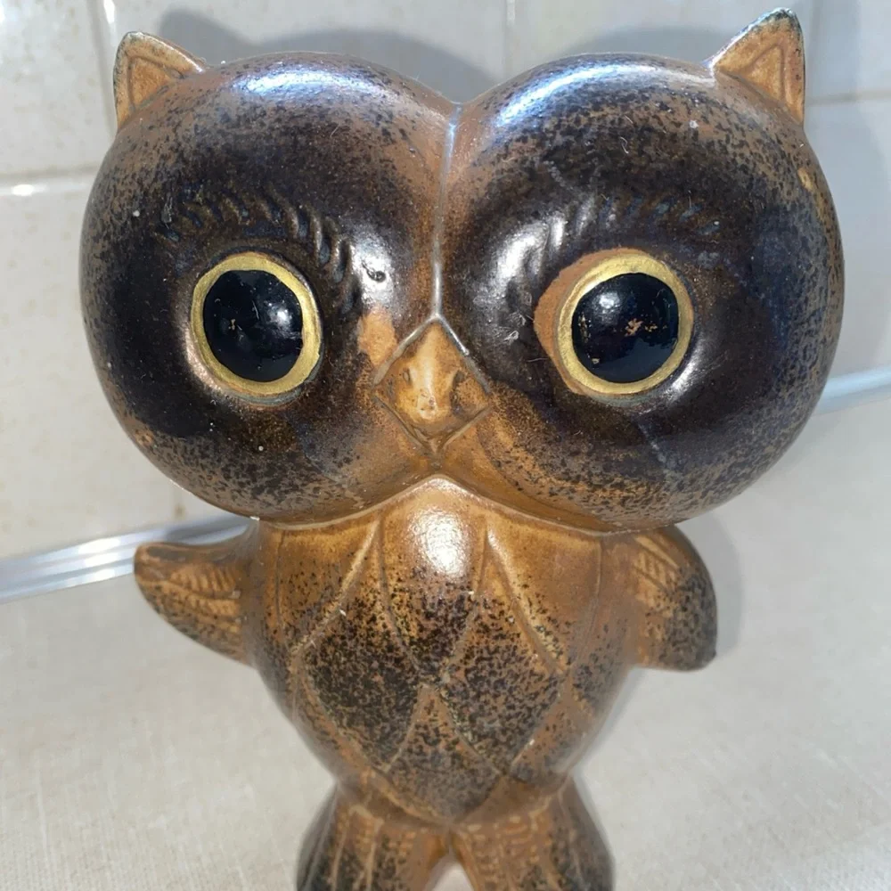VINTAGE MCM WONY LTD JAPAN CERAMIC‎ OWL FIGURINE 6